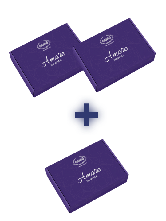 AMORE KADIN SET  (2 ALANA 1 HEDYE)