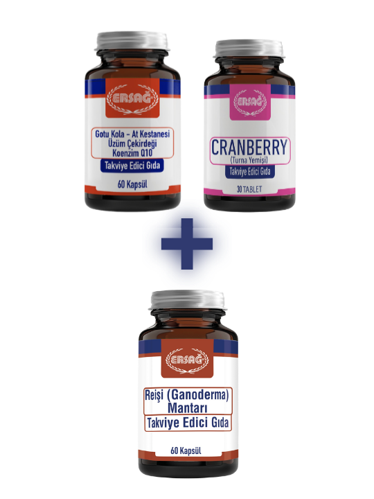 CRANBERRY (TURNA YEM���) TABLET, GOTU KOLA, AT KESTANES�, �Z�M �EK�RDE��, KOENZ�M Q10 ALANA RE���  ( GANODERMA ) MANTARI HED�YE