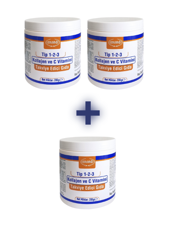 КОЛЛАГЕН 1-2-3 ТИПА И ВИТАМИН С (2 купи 1 в подарок)