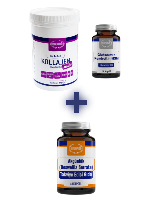 GL�KOZAM�N KONDRO�T�N MSM VƏ KOLLAGEN M�X (T�P 1-2-3) ALANA AKG�NL�K (BOSWE�LLA SERRATA) HƏD�YYƏ