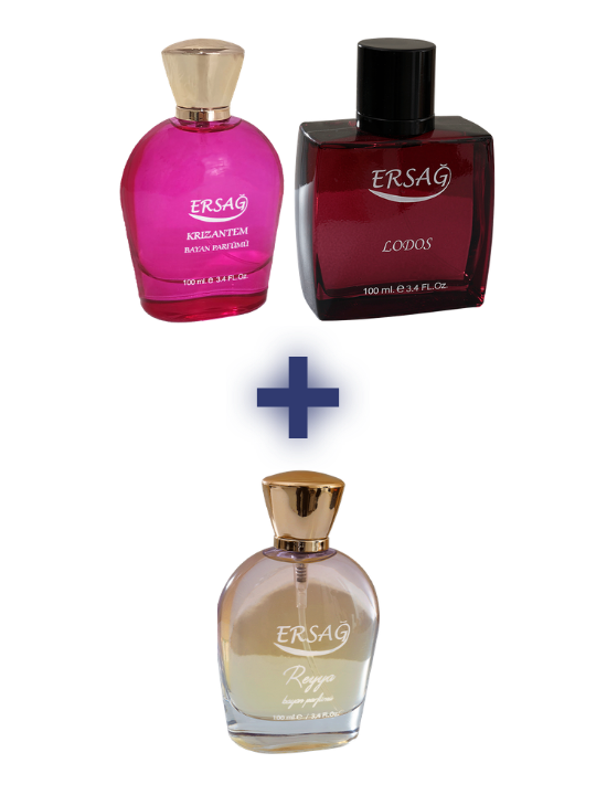 KR�ZANTEM KADIN PARF�M� 100 ml, LODOS ERKEK PARF�M� 100 ml ALANA  REYYA KADIN PARF�M� 100 ml HED�YE 